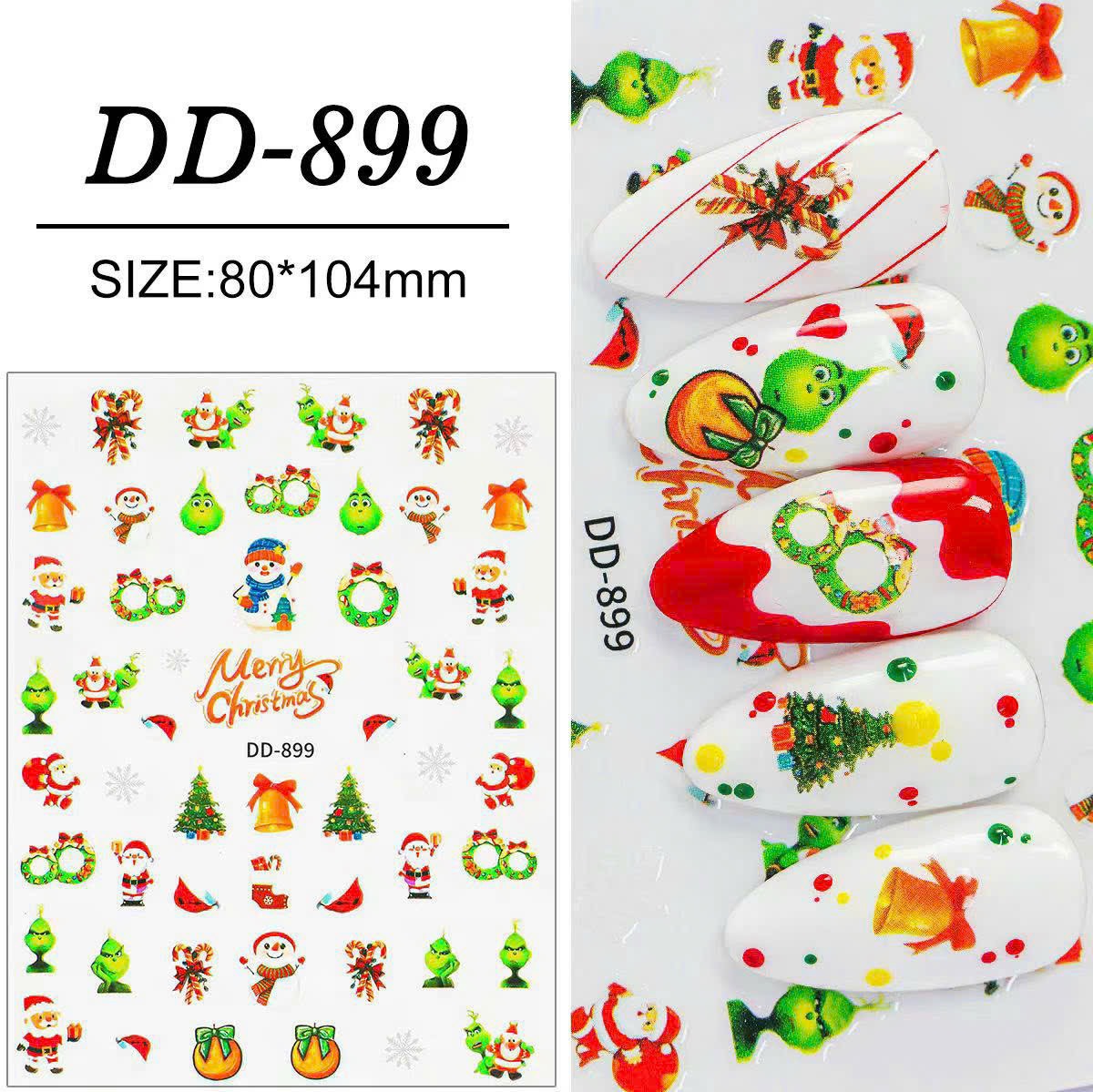 Sticker noel dán móng tay nail mẫu mới
