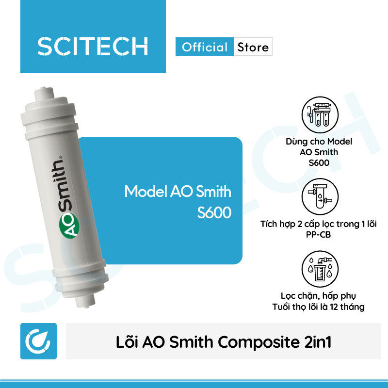 Bộ lõi máy lọc nước AO Smith S600