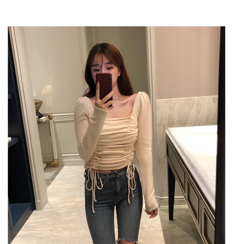 Áo thun lụa rút hai bên tay dài siêu hot TTSA0045