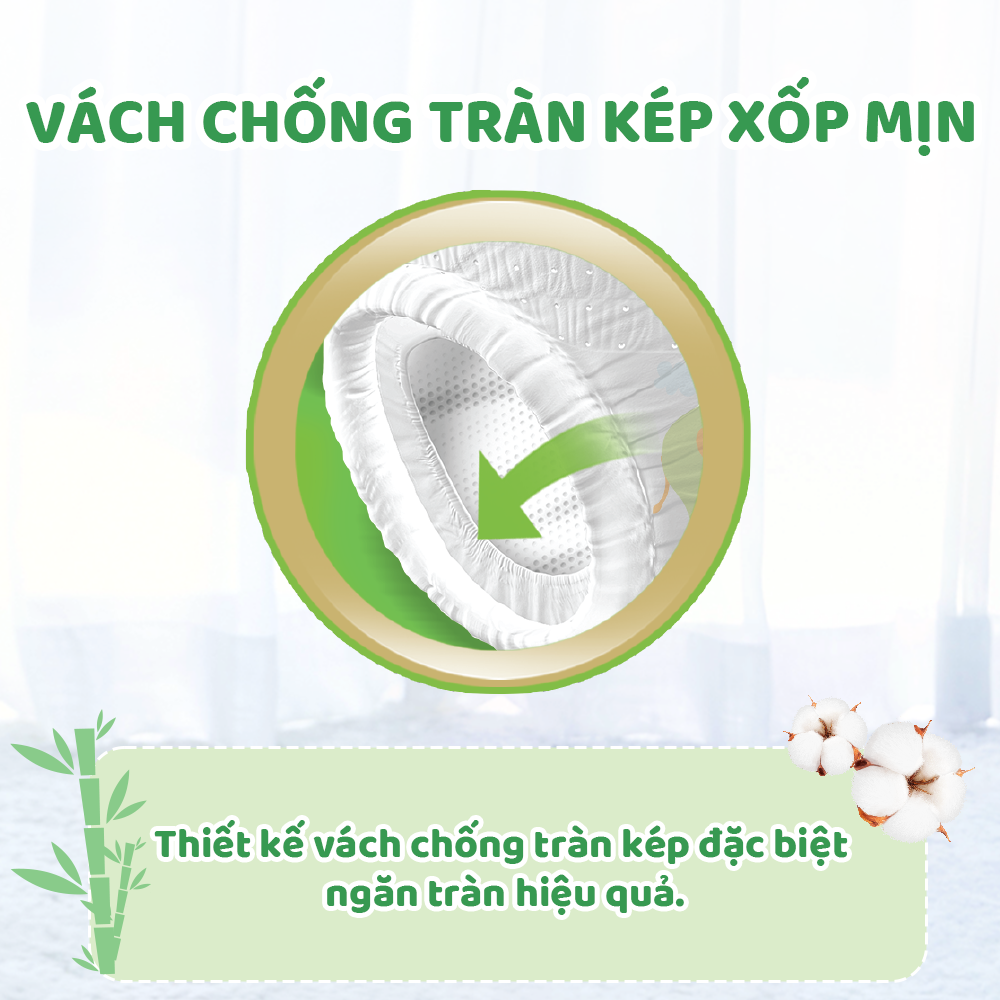 10 miếng tã quần Molfix Thiên nhiên M (6kg - 11kg)