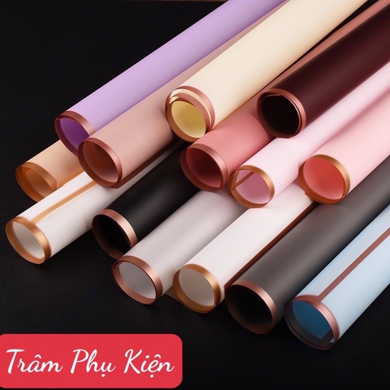 Giấy bóng mờ viền đồng bó hoa (Tập20 tờ)