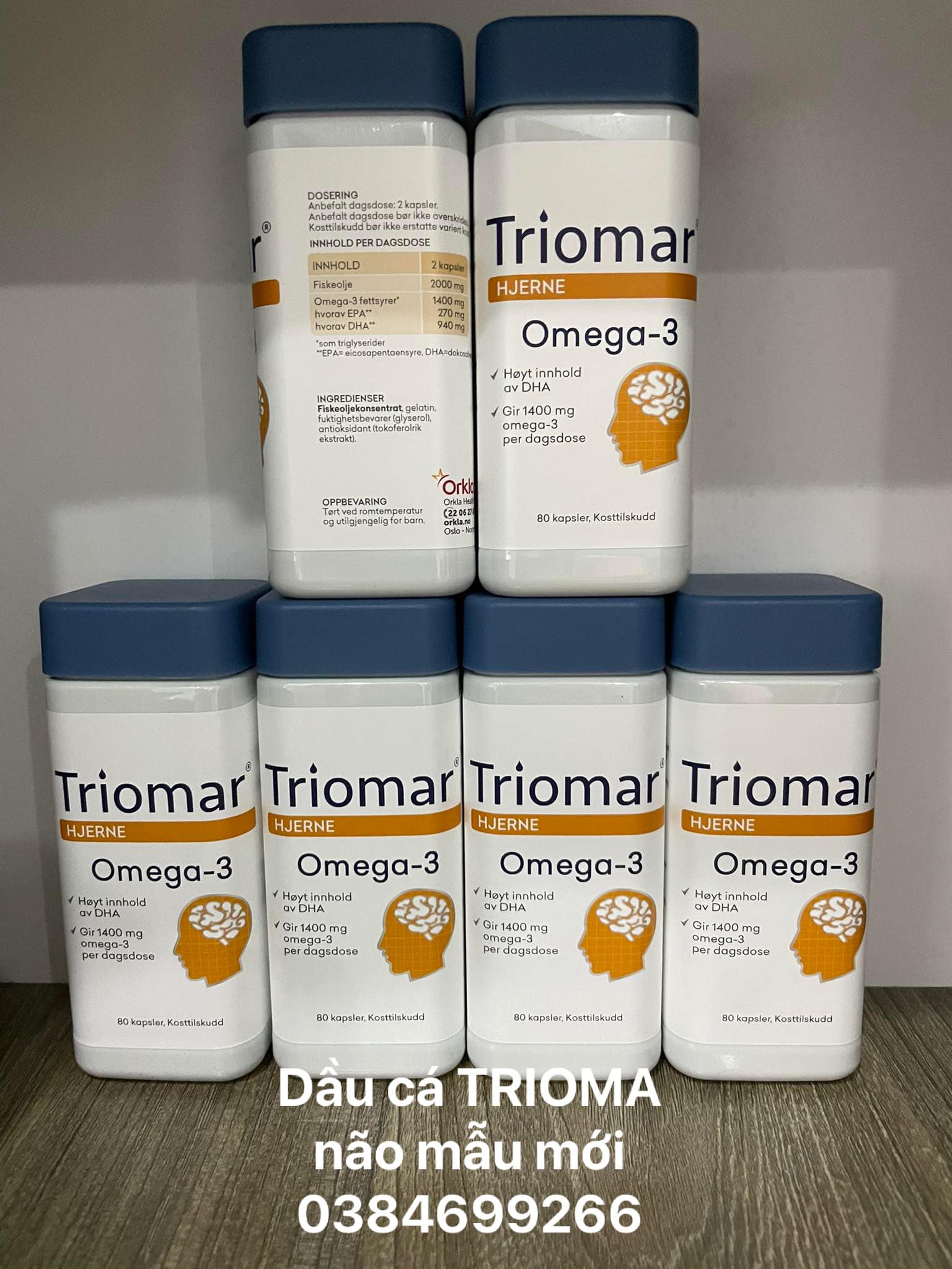 Dầu cá bổ NÃO-TIM-XƯƠNG  Trioma Nauy
