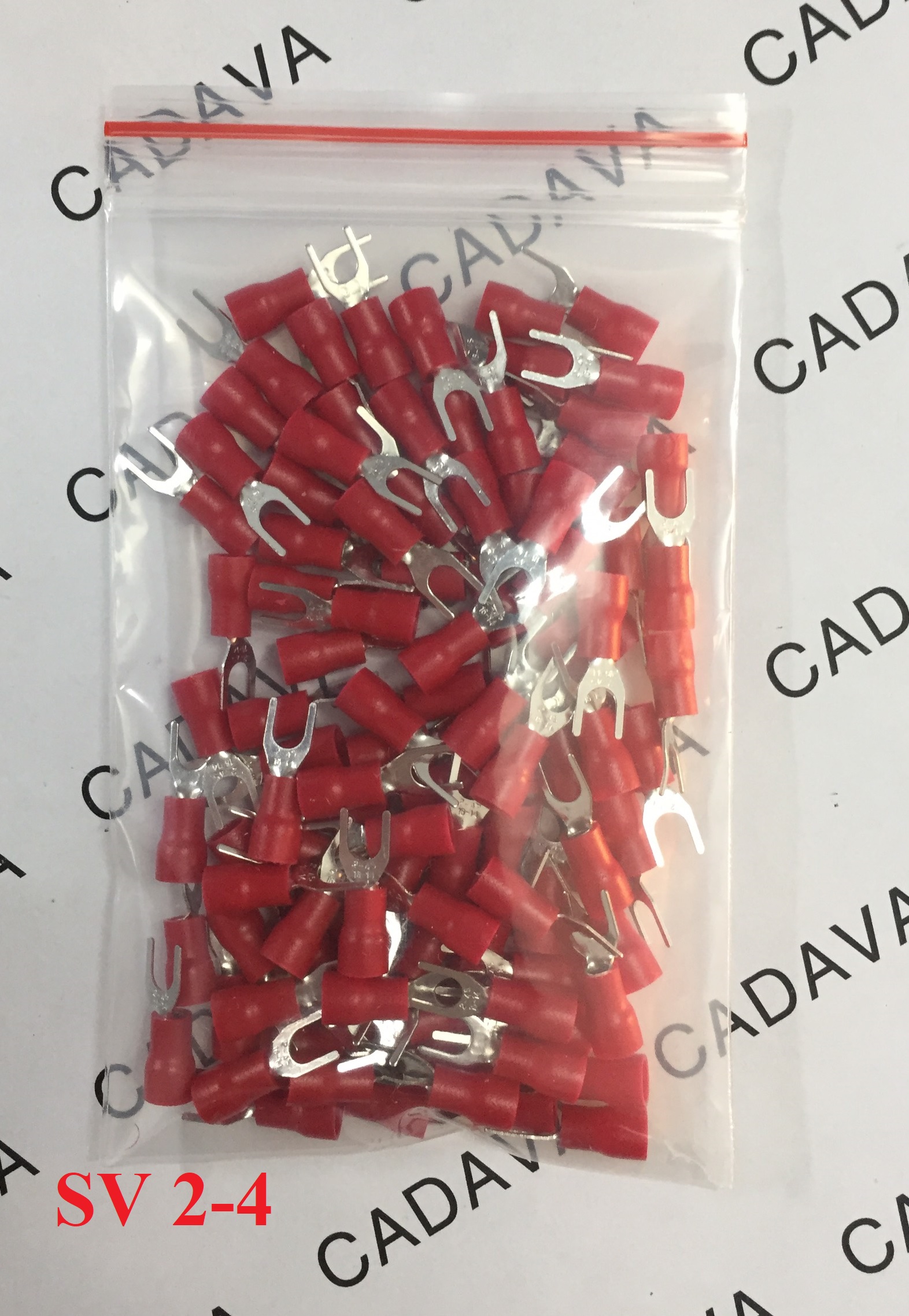 [HCM]Đầu cốt chỉa bọc nhựa  (100 cái) - Đầu cos chữ Y - Đầu cốt chẻ 2-4