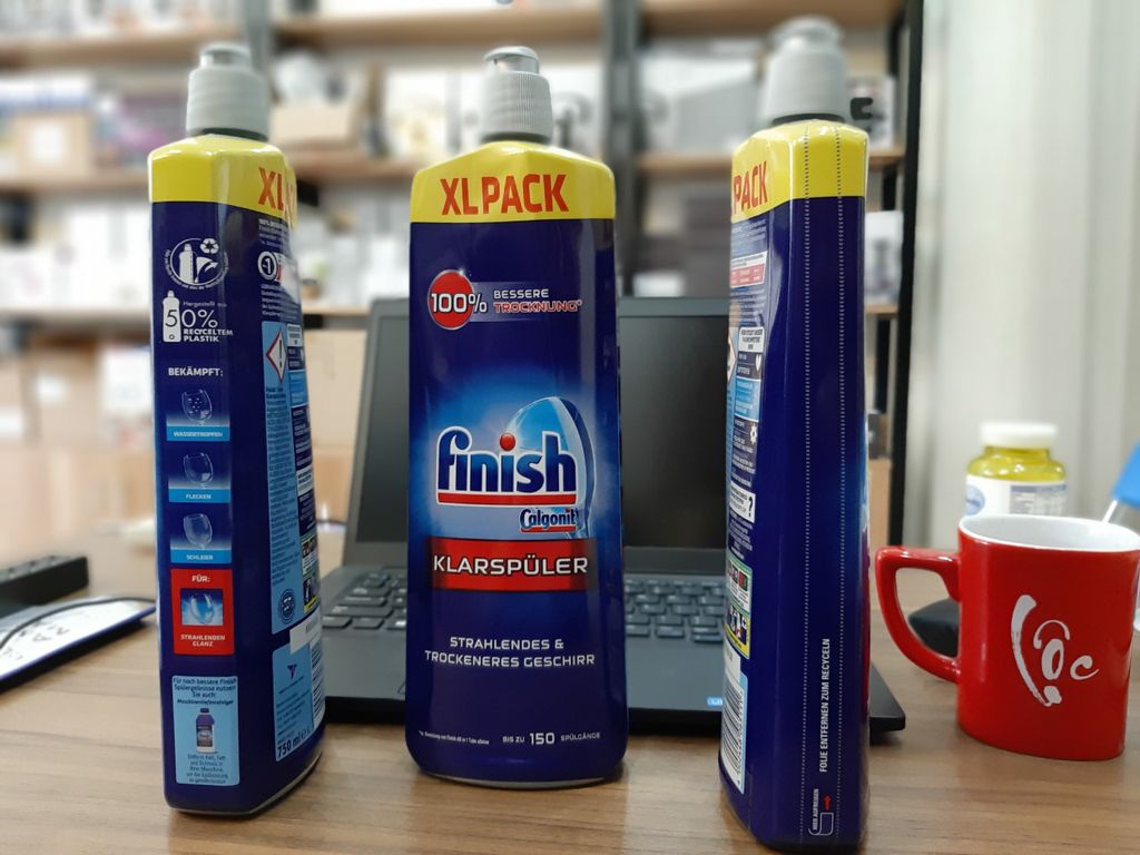 Nước làm bóng Finish 750ml dùng cho máy rửa bát [ Hàng Nhâp Đức ]