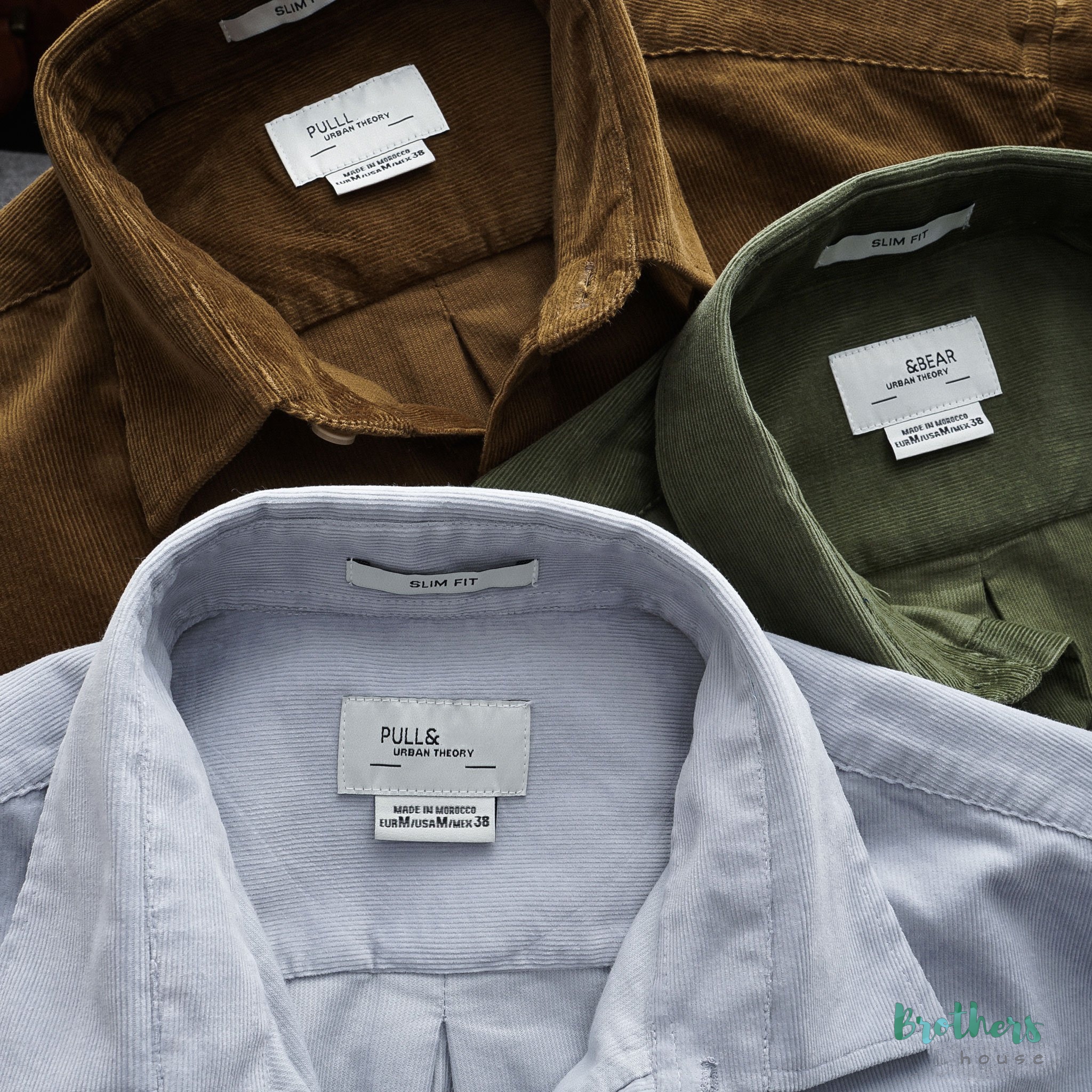 [HCM]Áo sơ mi nhung Pull & Bear chất nhung tăm xịn sò