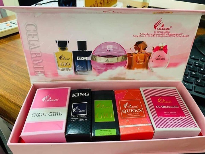 Set 5 chao nước hoa chamreeeea mini 10ml/chai