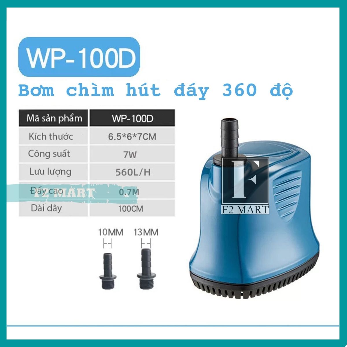Bơm Chìm Hút Đáy 360 Độ Sobo WP - 100D-200D-300D