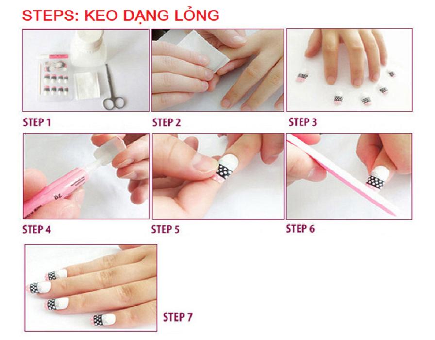 Bộ 24 Móng tay giả nhám đỏ nhọn quý phái (kèm dũa+keo dán)