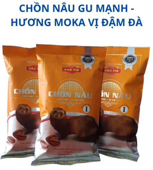 Gói cà phê chồn nâu bảo tín gói vàng gu vừa