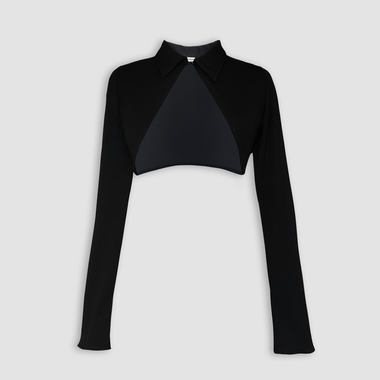 DALLA Áo cardigan croptop thun cổ sơ mi (CDG05)
