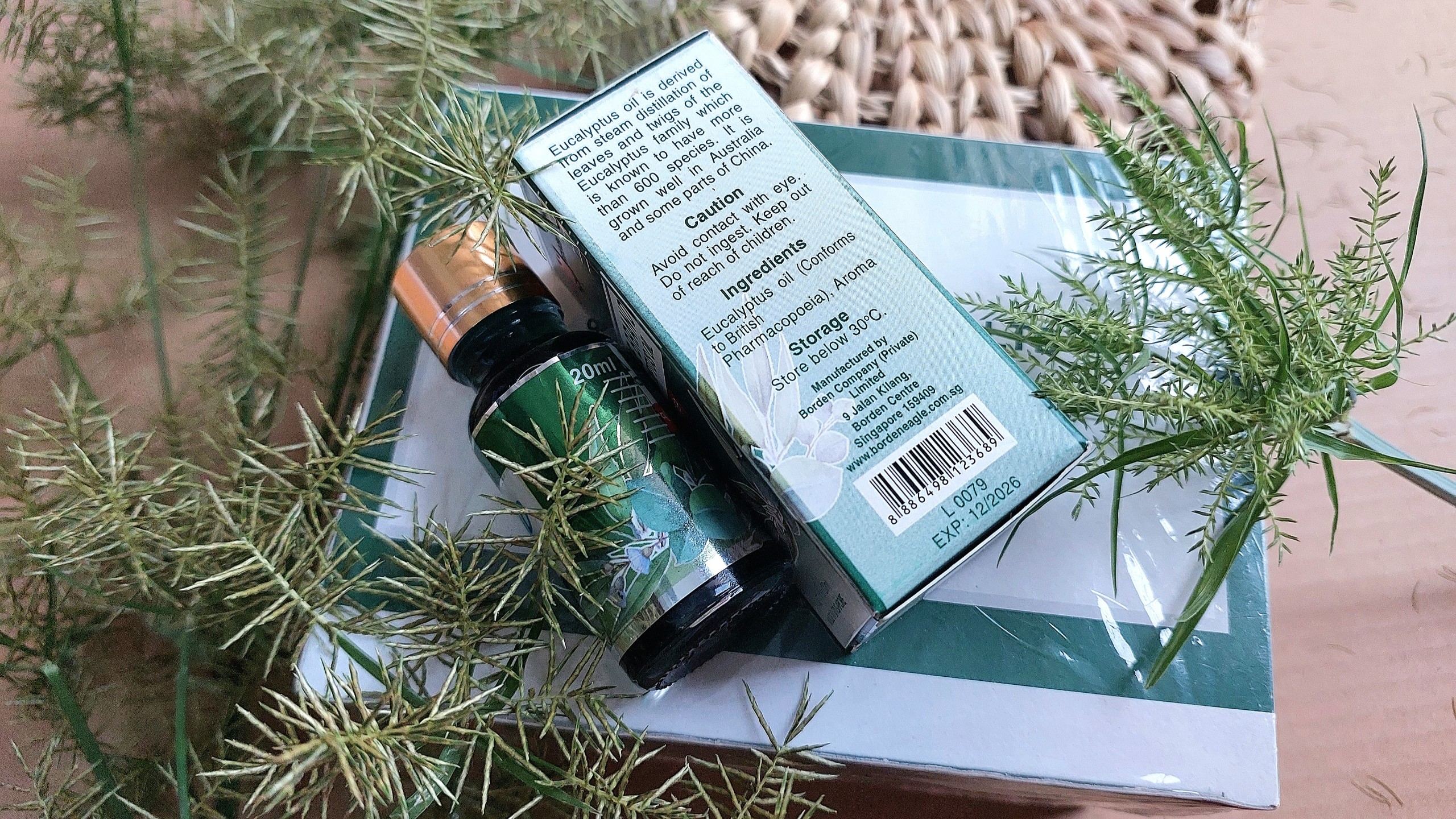 CHAI DẦU KHUYNH DIỆP SINGAPOR 20ML