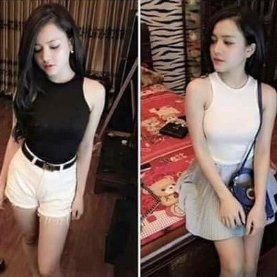 (ảnh thật) Áo ba lỗ cổ tròn chất đẹp co giãn 4 chiều