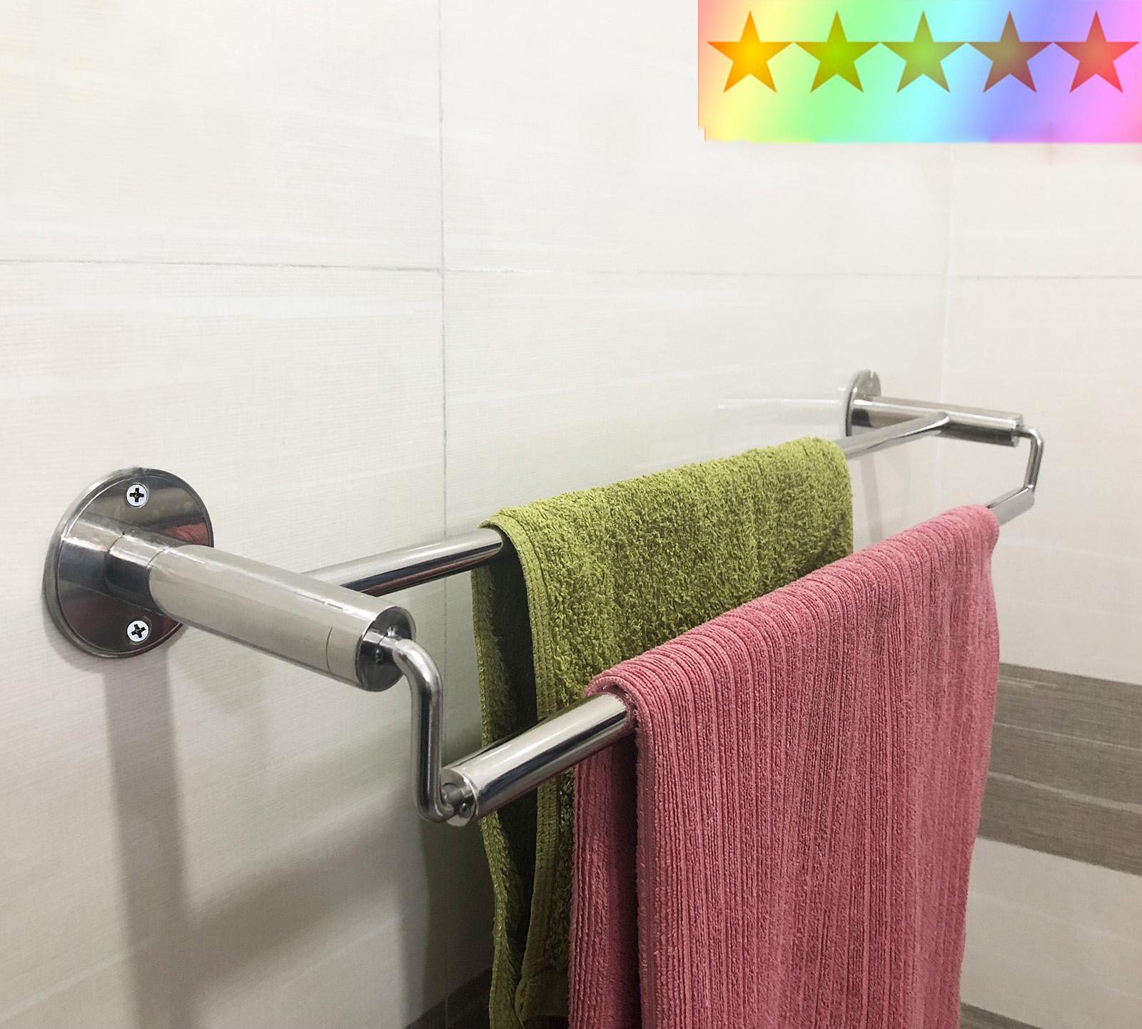 Giá treo khăn nhà tắm inox cao cấp sang trọng ,giàn treo khăn , giàn vắt khăn