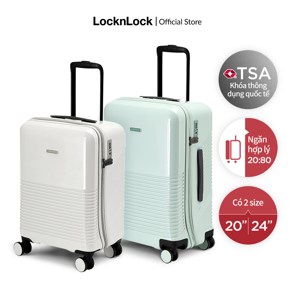 Vali du lịch Unbalance Travel Zone Lock&Lock LTZ901/LTZ902 - ABS, 20 inch và 24 inch - Chia Ngăn 20: