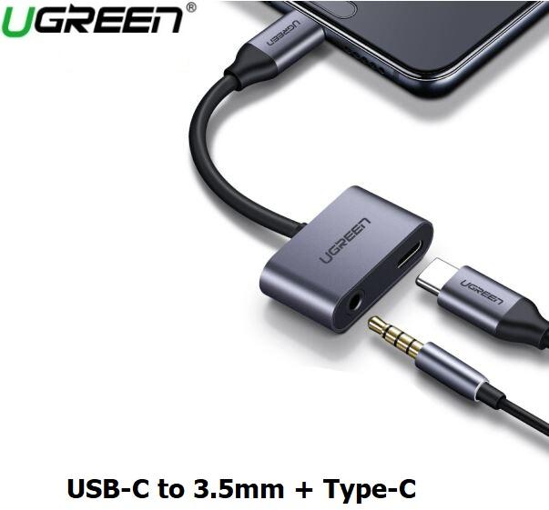 Cáp Chuyển Đổi Type-C To 3,5mm Hỗ Trợ Cổng Sạc USB-C Ugreen 50596