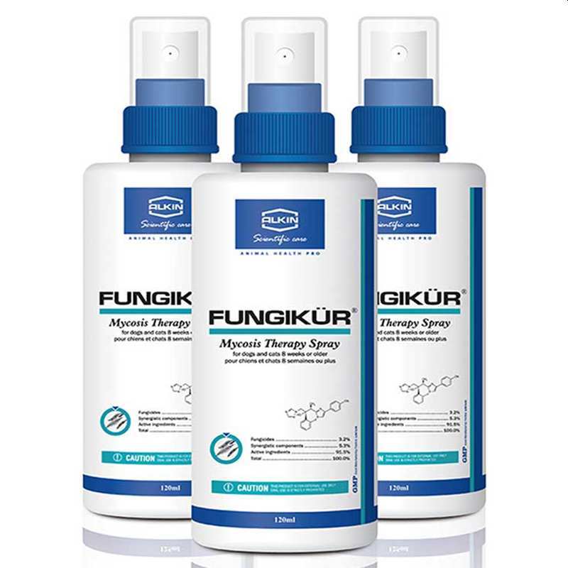 Diệt nấm viêm da cho chó mèo Alkin Fungikur