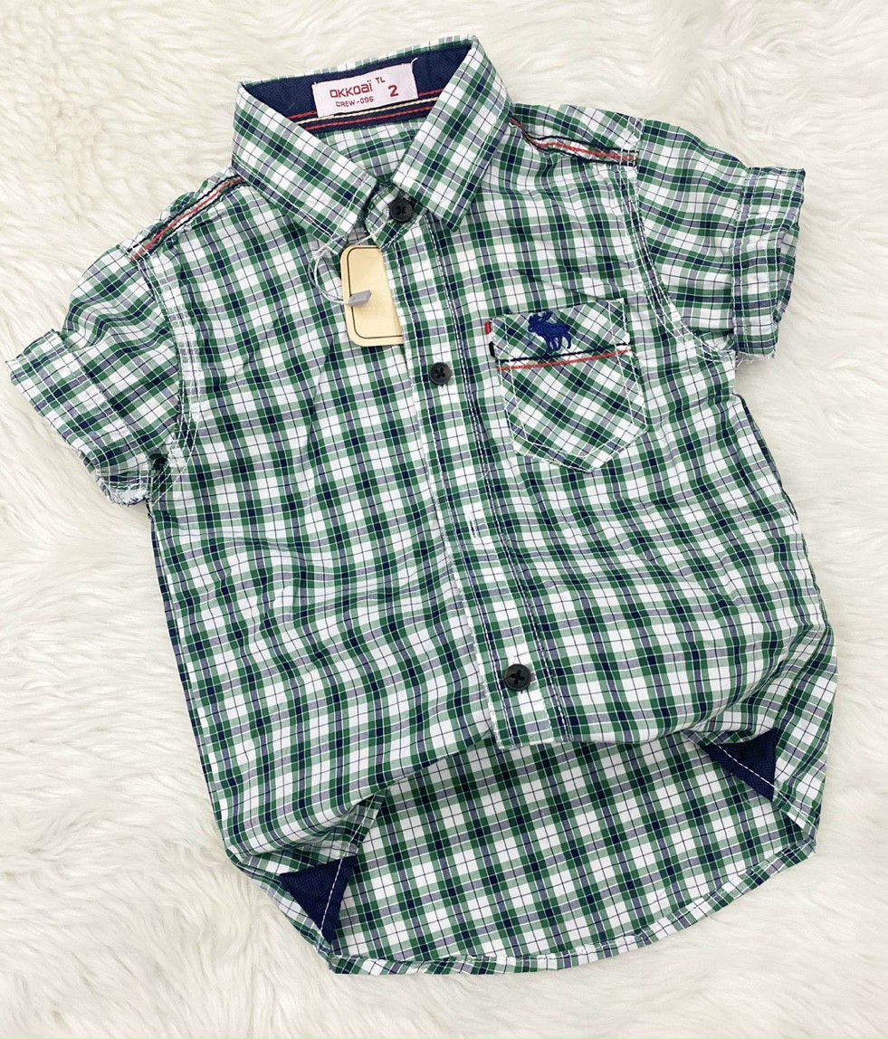Thời trang bé trai áo sơ mi bé trai 1 tuổi - 6 tuổi nặng từ 8kg- 23kg chất kate cotton mềm mịn co giãn nhẹ bé mặc rất thoải mái