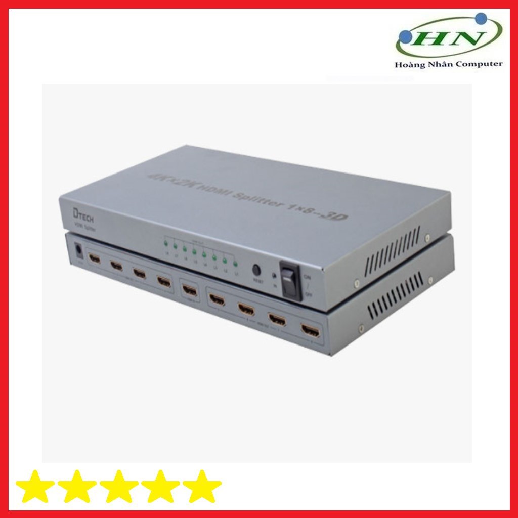 Bộ chia HDMI 1 ra 8 Dtech DT-7148