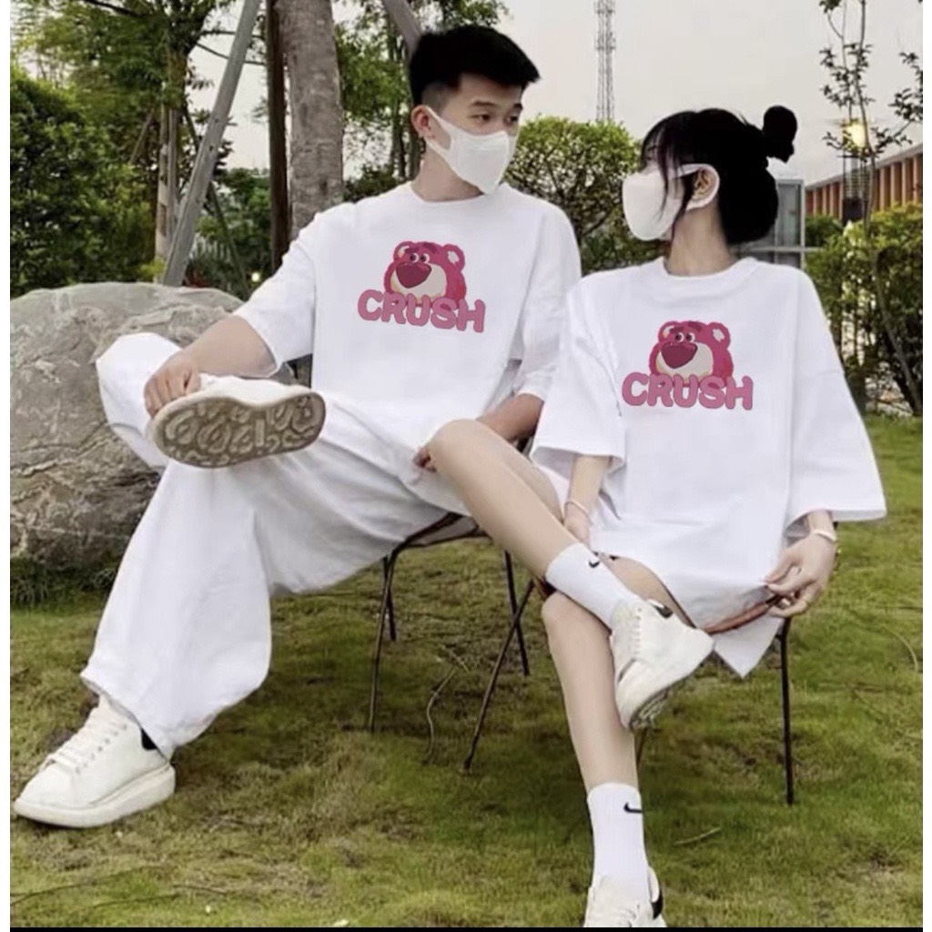 [Hoàn Tiền 15%] Áo Thun Xanh Lá CRUSHThời Trang Unisex Ullzang