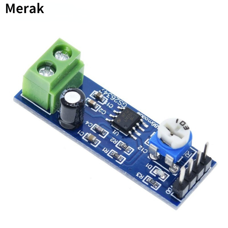 Mô-đun khuếch đại công suất âm thanh lm386, bo mạch khuếch đại khuếch đại 200 lần, bộ khuếch đại công suất đơn 5v-12v