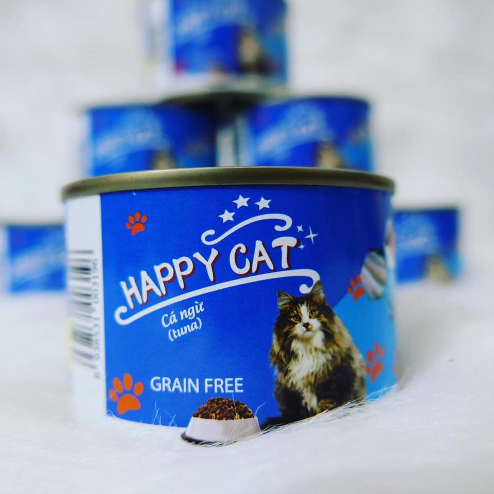 Pate lon cho mèo HAPPY CAT 160g - [Nông Trại Thú Cưng]