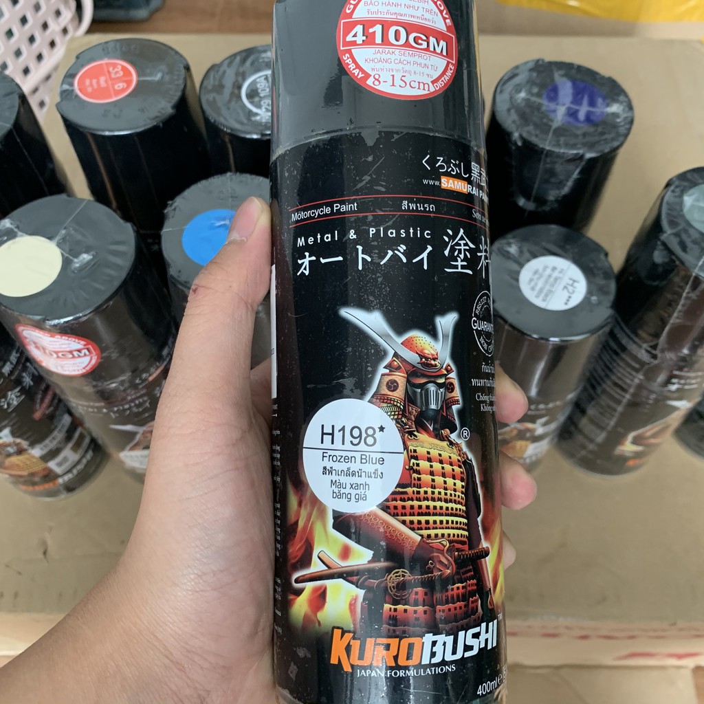 Combo cơ bản sơn Samurai, sơn xịt xe máy màu đỏ tiểu chuẩn 33/6 (Lót: UCH210, nền trắng 2/102, màu đỏ: 33/6, Phủ K1K)