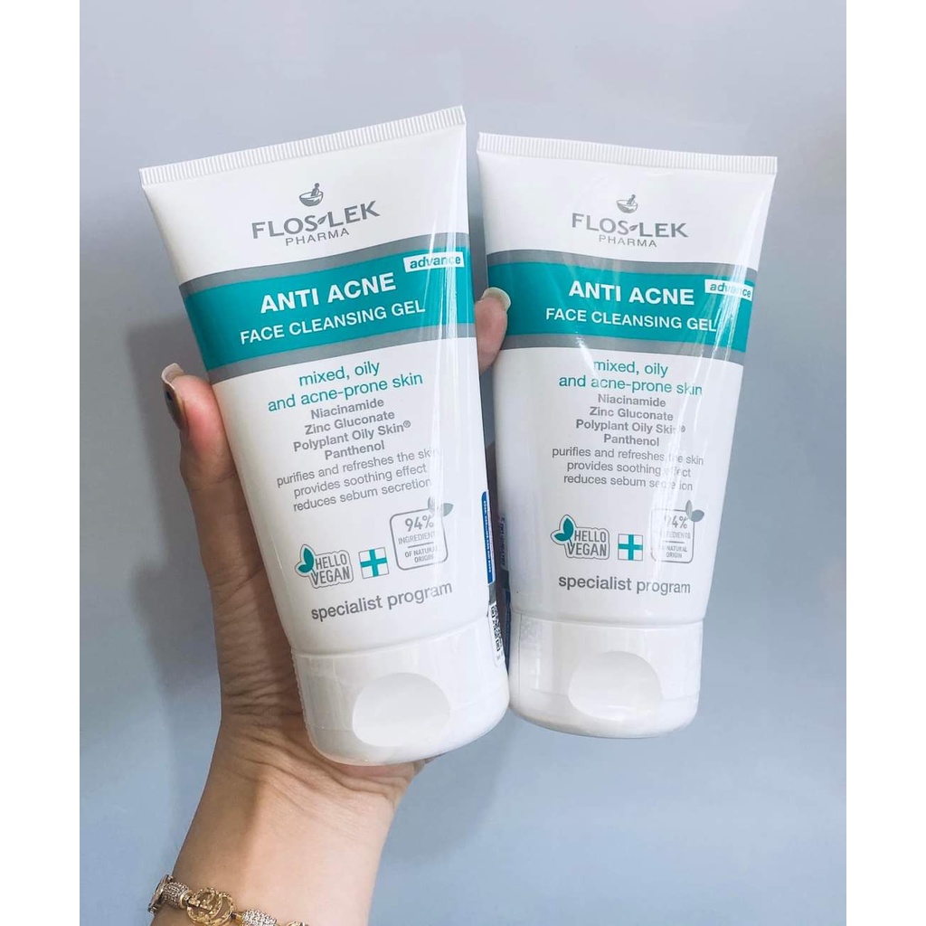 Sữa Rửa Mặt Cho Da Dầu Mụn Anti Acne 125ML