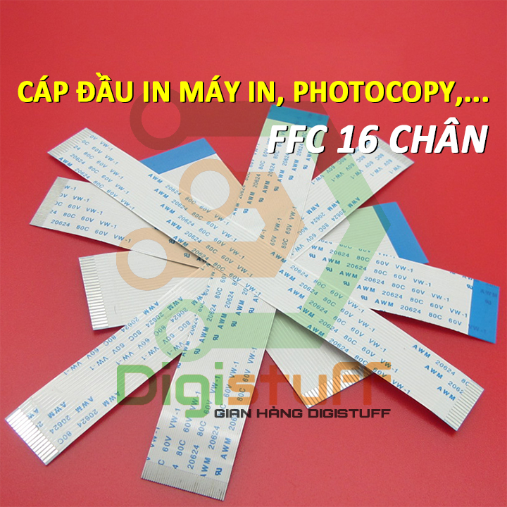 Cáp bẹ 16 pin thay cáp đầu in máy in / máy scan / máy decal và các thiết bị khác