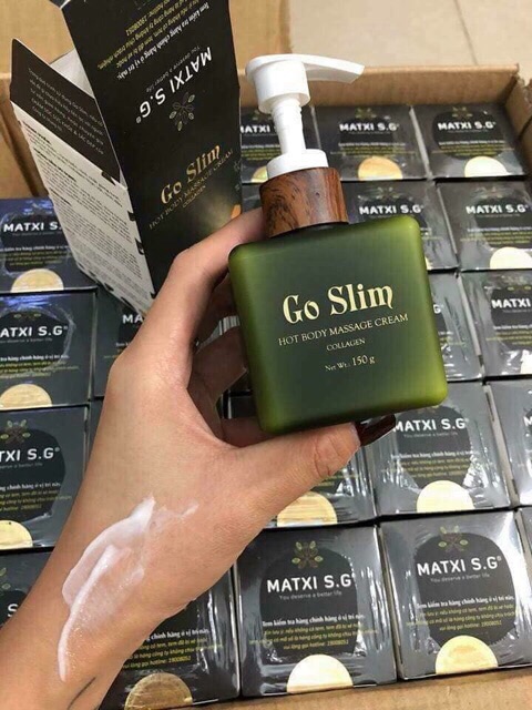 Kem tan mỡ Goslim kèm đai nịch bụng( bao check hàng chính hảng cty gởi td 8077)