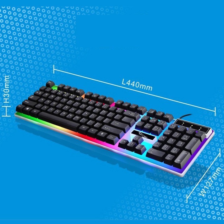 BÀN PHÍM GIẢ CƠ G21 LED 7 MÀU TUYỆT ĐẸP CHUYÊN DỤNG