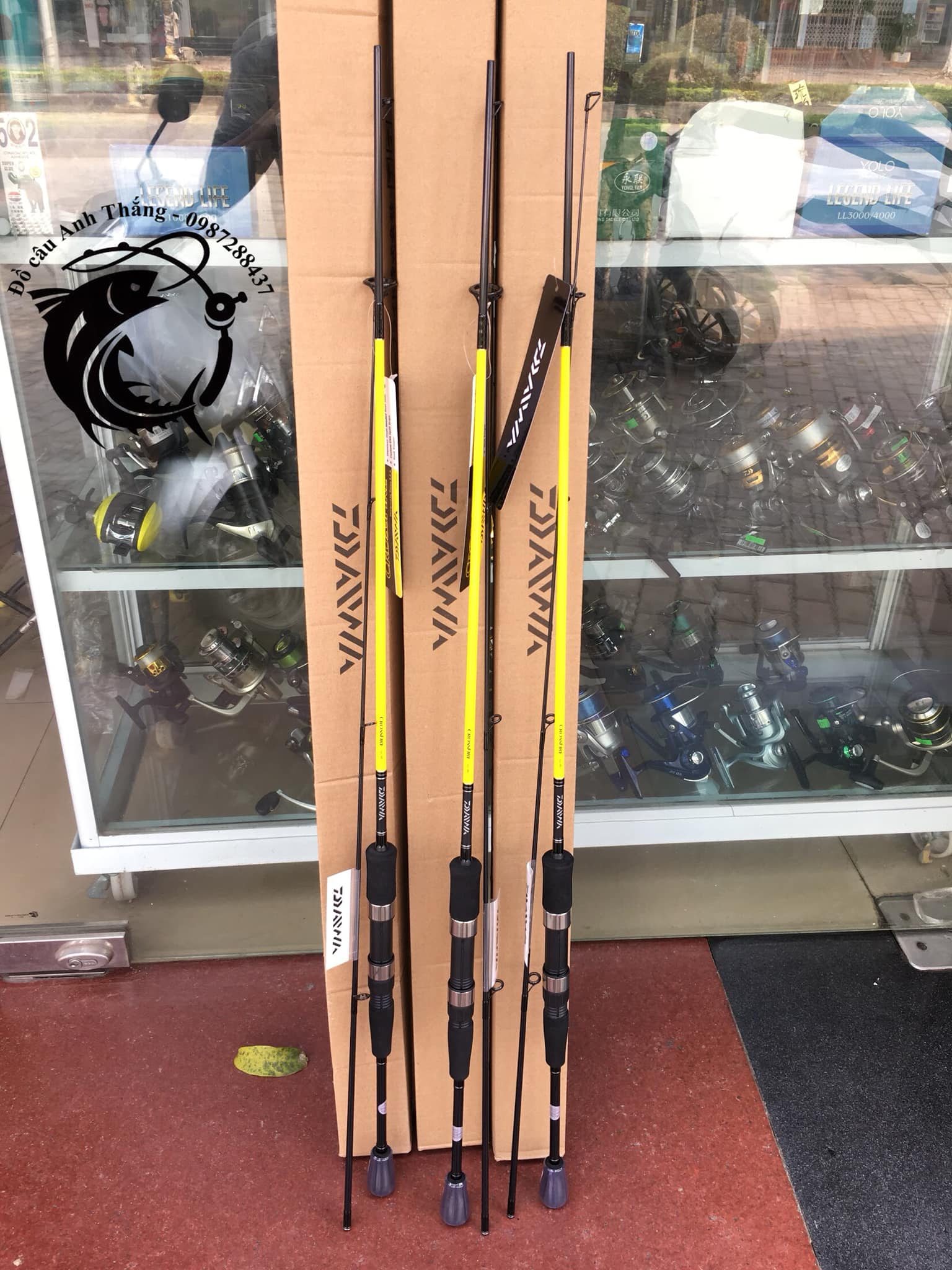 Cần câu lure Daiwa CrossFire máy ngang và máy đứng - cần lure giá rẻ