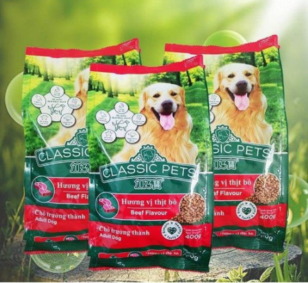 Thức ăn cho Chó Lớn - Hạt Classic Pets vị Bò 400g.