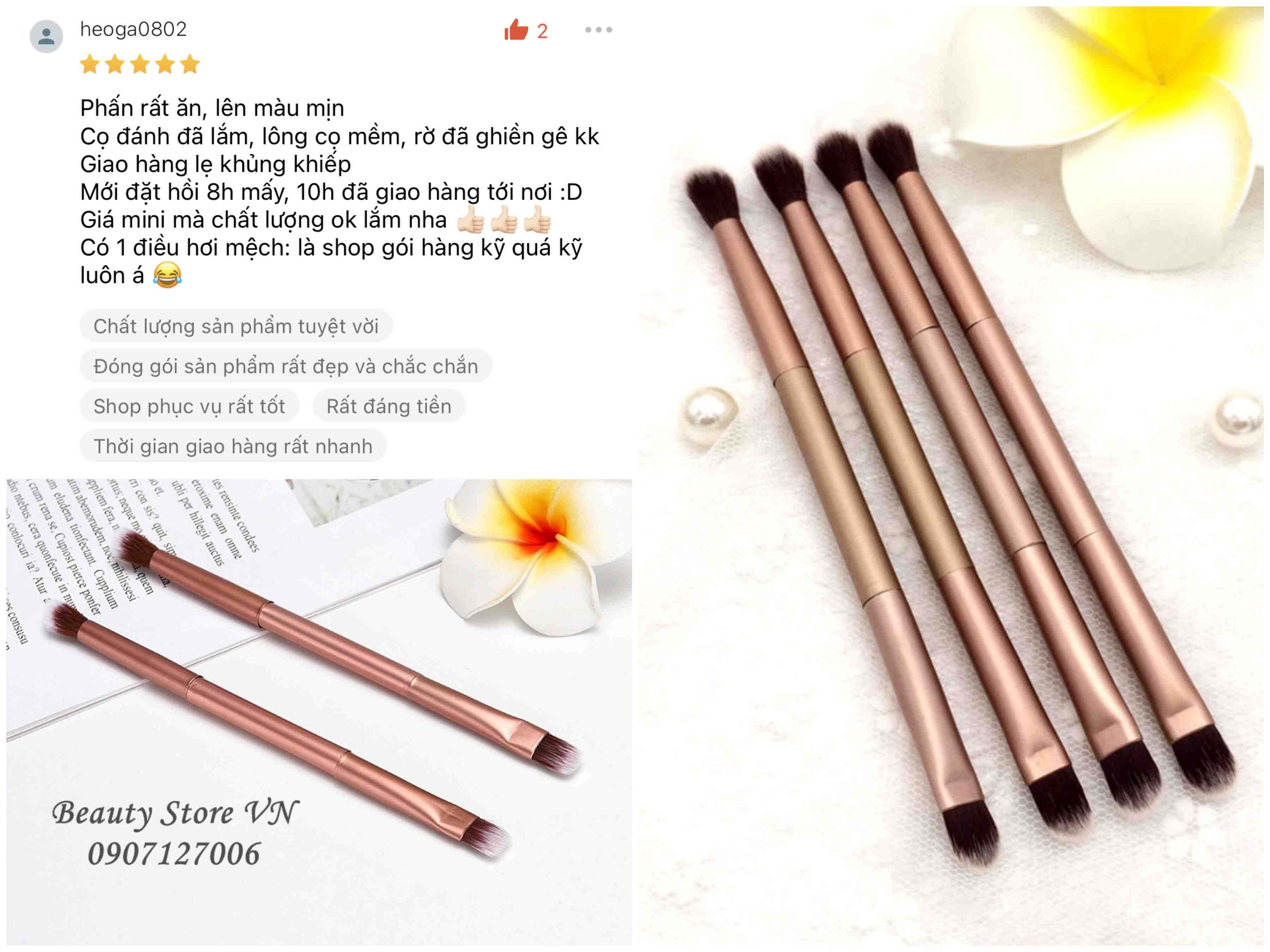[FREESHIP💋] Cọ Trang Điểm Đánh Mắt 2 Đầu Tiện Dụng Màu Ngẫu Nhiên