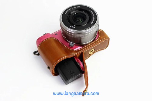 Bao da halfcase máy ảnh sony a5000, a5100