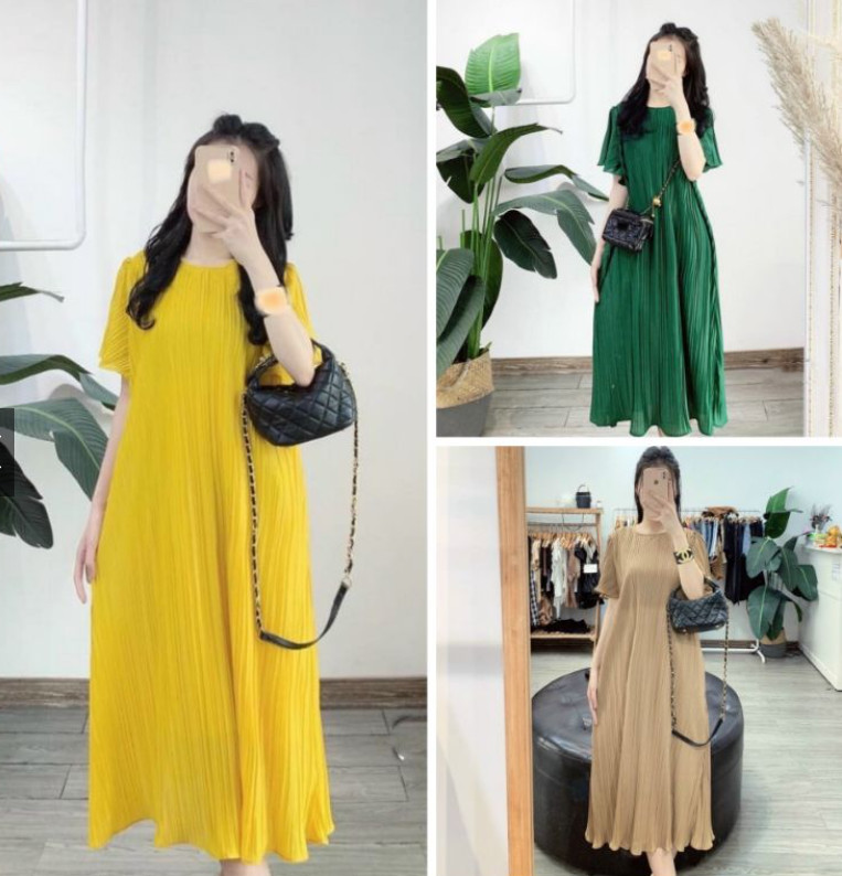 Đầm Váy Bầu Kiểu Dáng Hàn Quốc Xếp Ly Đen  Thế giới đồ chơi