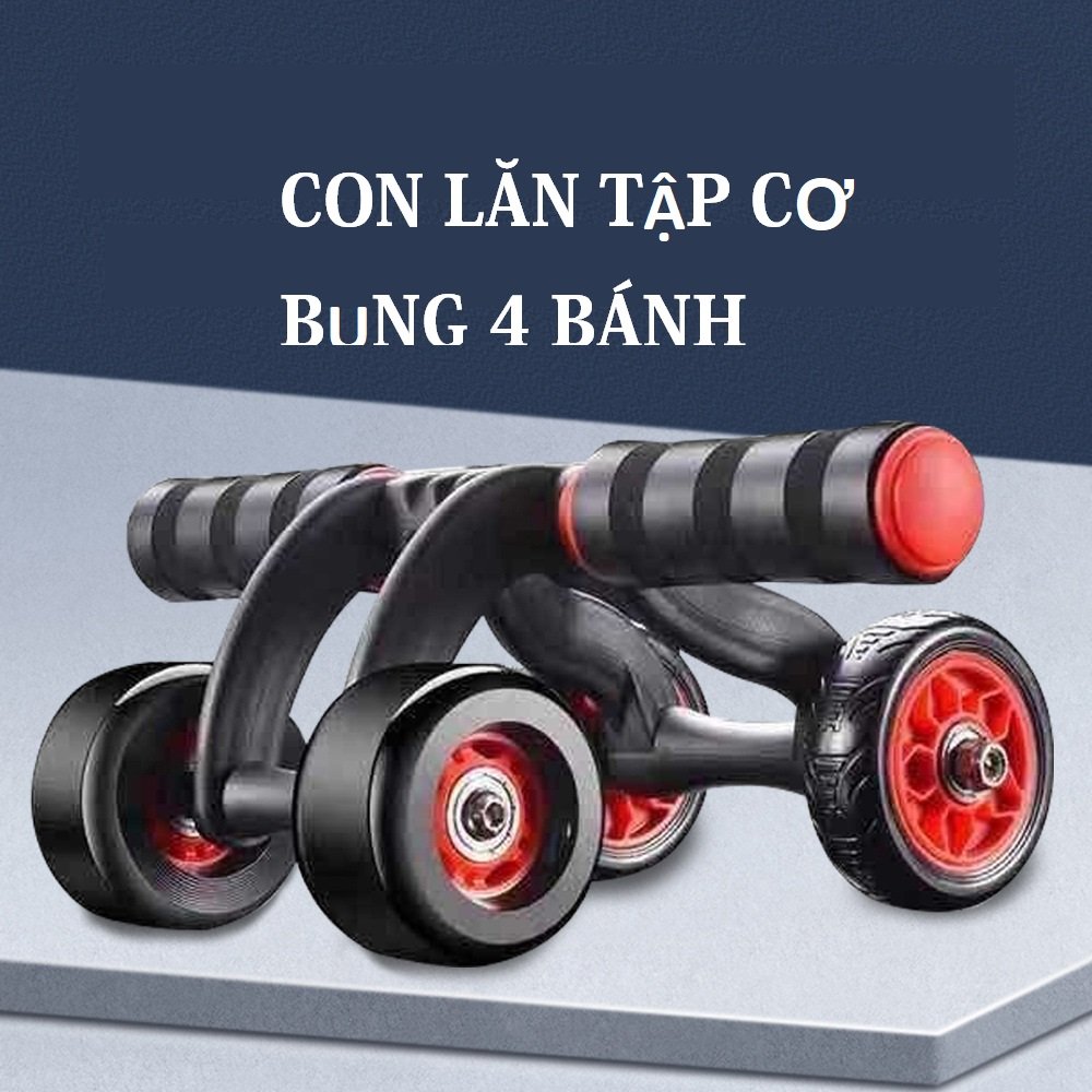 Con lăn 4 bánh có thảm lót chống trượt, Con lăn ensure, bộ con lăn tập 2 bánh ensure gold, dụng cụ tập bụng, dụng cụ tập thể gym, con lăn 4 bánh có thảm lót, giảm mỡ bụng, thể dục tại nhà, dụng cụ tập bụng lăn bánh