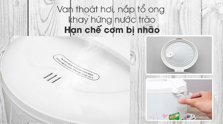 Nồi cơm điện Midea MR-CM1533 hồng