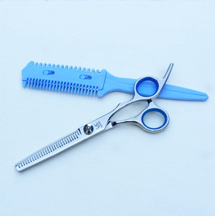 Kéo cắt tóc VS (Kéo cắt và tỉa - Loại tốt, Quoay xanh) - bộ 2 cái