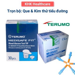 Trọn bộ que thử tiểu đường Terumo kèm kim lấy máu Terumo tiện dụng sản xuất tại Nhật thumbnail