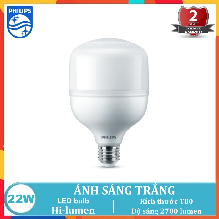 BÓNG ĐÈN LED TRỤ 22W PHILIPS HI-LUMEN TFORCE CORE GEN3 ( CHỐNG CÔN TRÙNG XÂM NHẬP – TIẾT KIỆM ĐIỆN NĂNG )