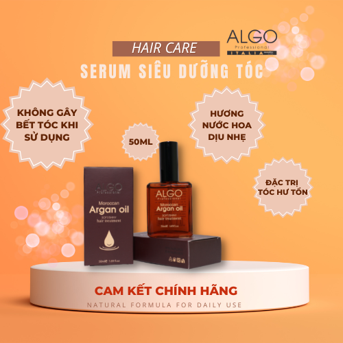 TINH DẦU SIÊU PHỤC HỒI TÓC ALGO ARGAN OIL 50ml