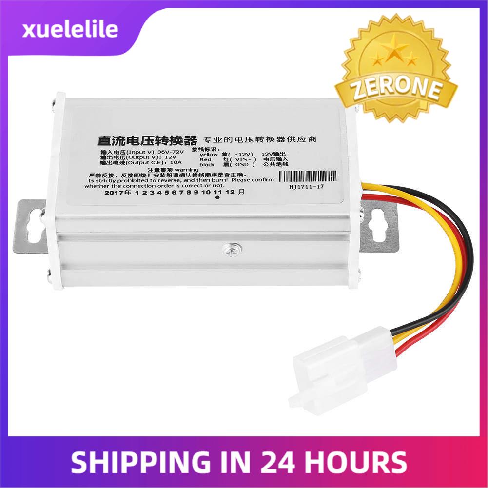 DC 36V-72V To 12V 10A Converter Adapter For Electric Bicycle Converter Scooter