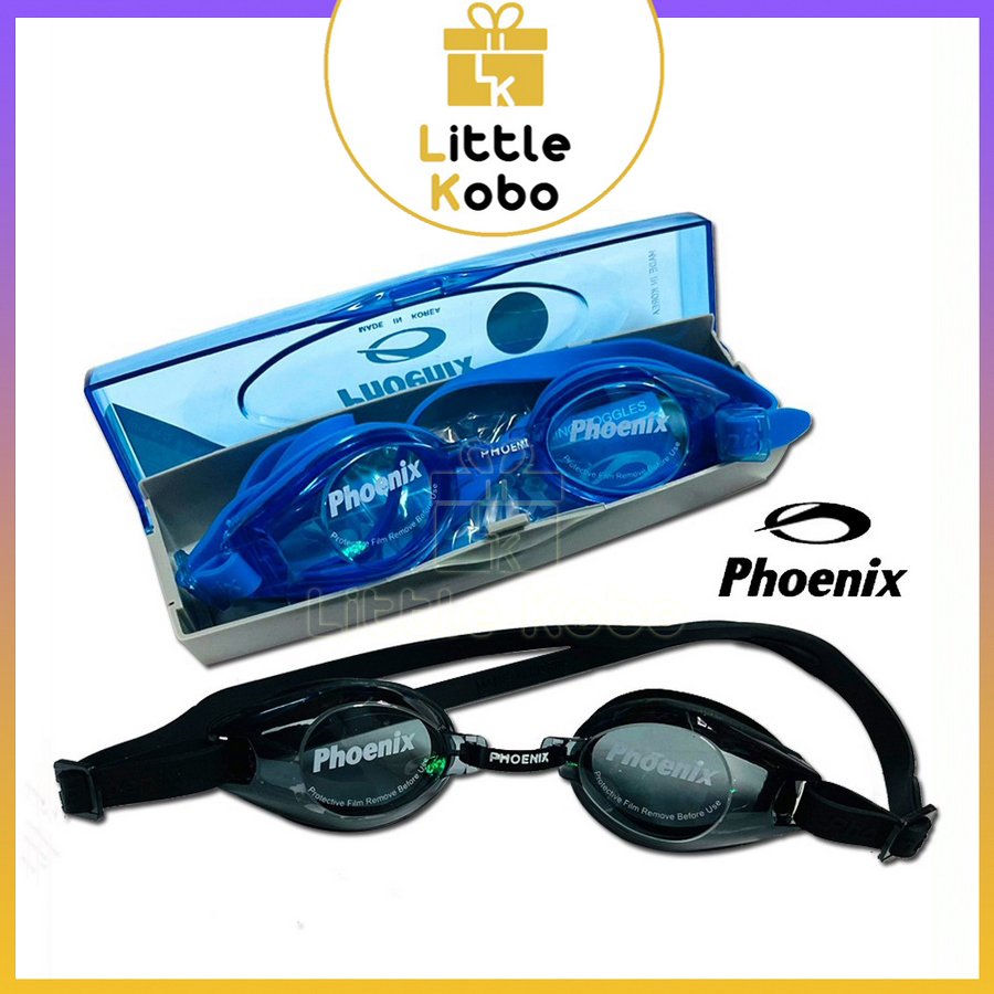 Mắt kính bơi phoenix korea hàn quốc hộp cao cấp 100% silicon mềm mại mắt kiếng bơi chống tia uv chống mờ bơi