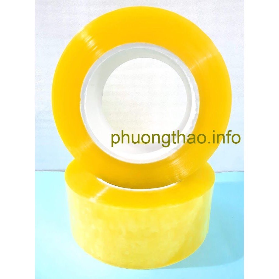 1 Cuộn băng dính đóng hàng, dán thùng siêu dính lõi mỏng.