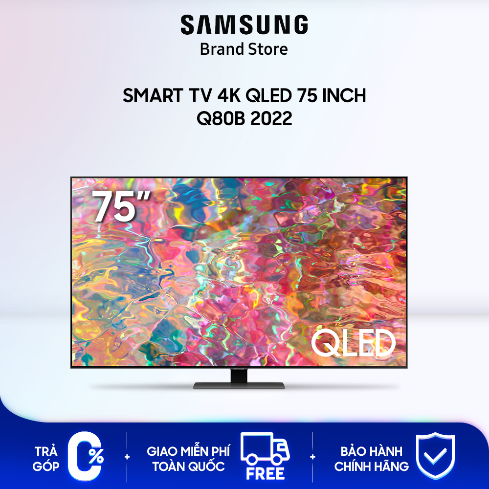[Miễn phí lắp đặt + Freeship] Smart TV Samsung 4K QLED 75 inch QA75Q80BAKXXV