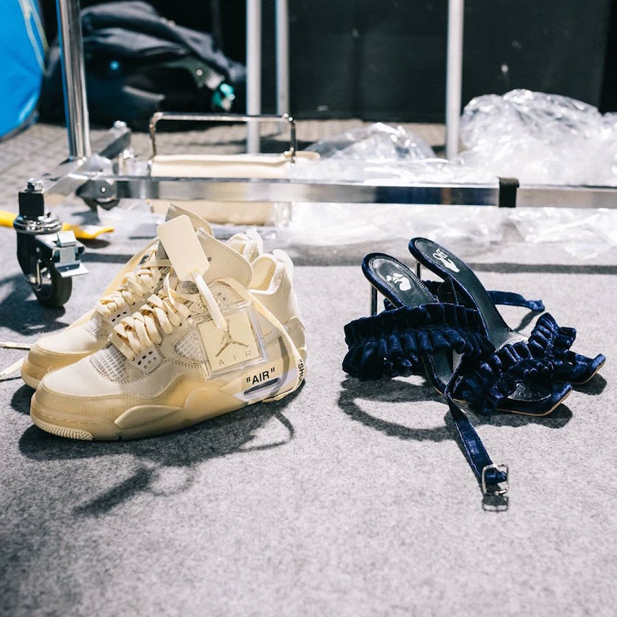 Giày J0rdan 4 Retro Off-White Sail ( JD4 trắng kem)