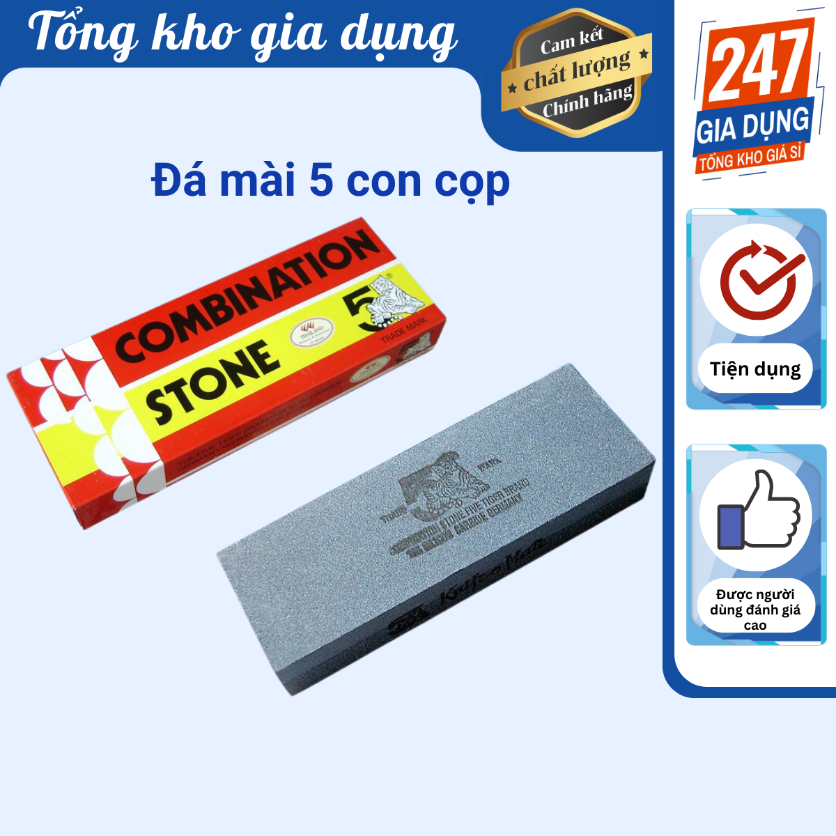 Đá mài dao 5 con hổ (Thái Lan)