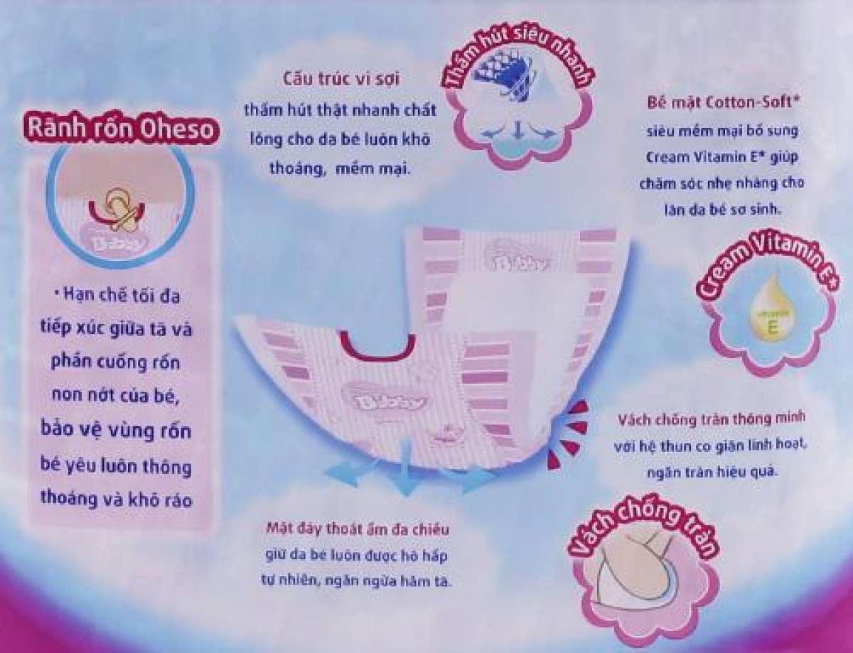 Mẫu mới - Tã dán sơ sinh Huggies S56 ( mẫu đệm mây)