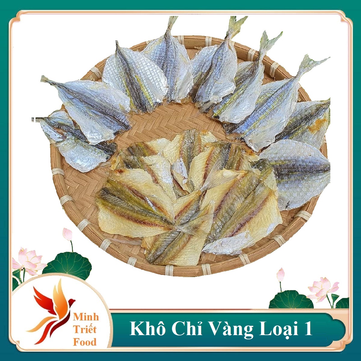 500GR KHÔ CÁ CHỈ VÀNG KHÔNG KHÔ CỨNG, Cá chỉ vàng khô sản xuất theo tiêu chuẩn xuất khẩu - ĐẶC SẢN MINH TIẾT CÀ MAU