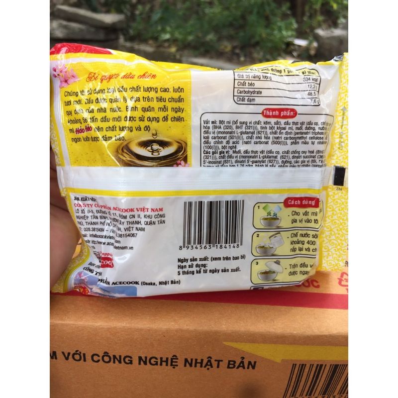 Thùng Mì Hảo Hảo Gà Vàng 30 gói